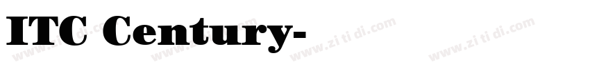 ITC Century字体转换